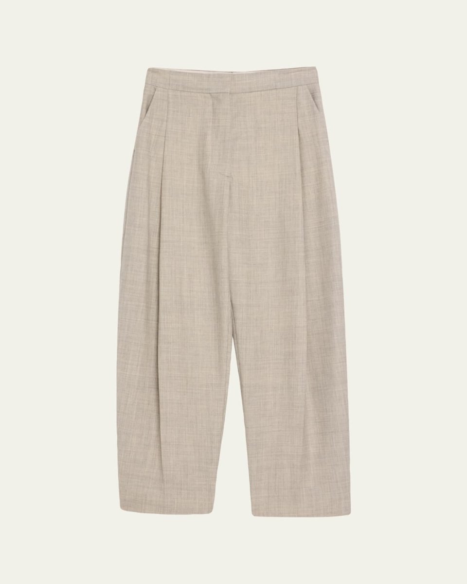 Deep Pleat Tailored Trousers